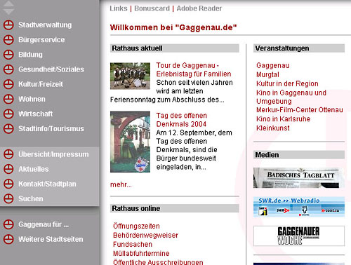 Screenshot dieses Beispieles: Webseite mit angezeigten Bilder