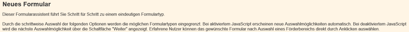 Hinweise zur Bedienung der kontextuellen Auswahl